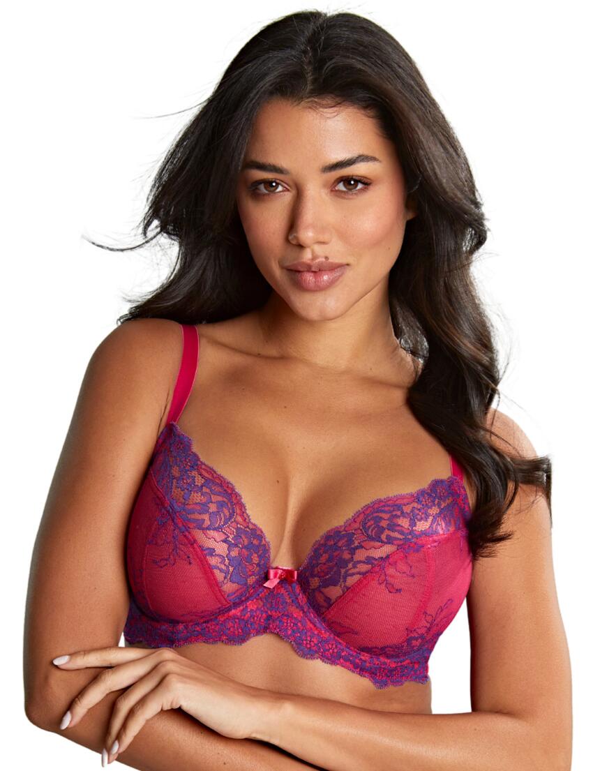 Panache Ana Non Padded Plunge Bra Orchid/Indigo