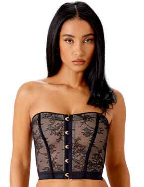 Gossard VIP Retrolution Corset Top Black
