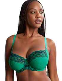 Panache Envy Full Cup Bra Emerald Leopard