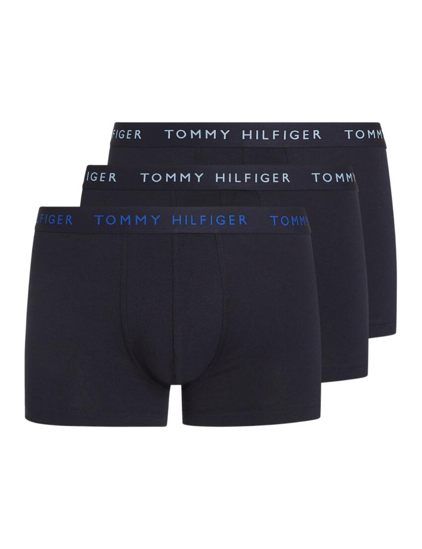Tommy Hilfiger Essential Colour Pop 3 Pack Trunks Well Water / Blue Spell / Ultra Blue