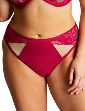 Sculptresse by Panache Josephine High Leg Brief Magenta/Latte
