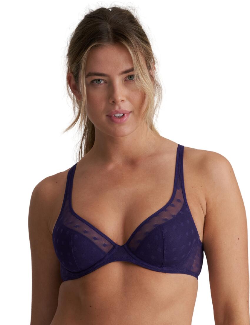 Marie Jo Tulio Half Padded Plunge Bra Majestic Purple