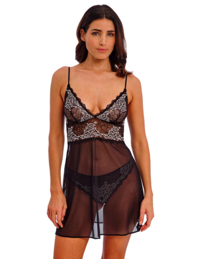 Wacoal Lace Perfection Chemise Black/Ivory
