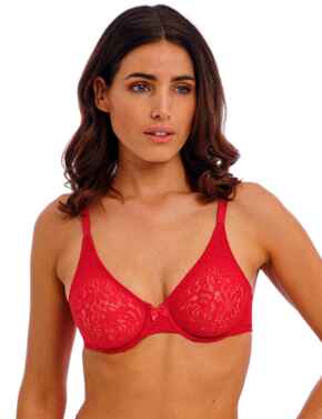 Wacoal Halo Lace Moulded Bra Equestrian Red 