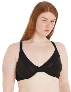 Tommy Hilfiger TH Monogram Triangle Bra Black