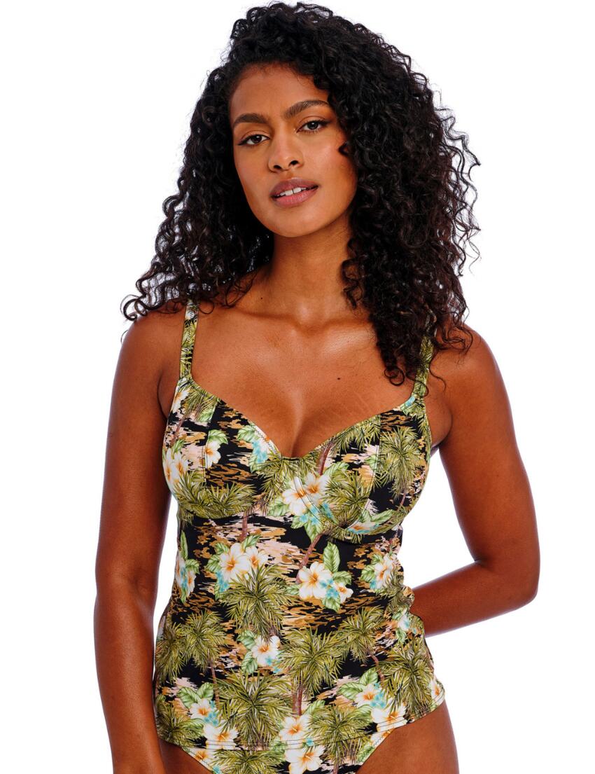 Freya Bahama Shores Tankini Top Black