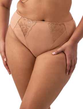 Elomi Zarla High Leg Brief Cafe Au Lait