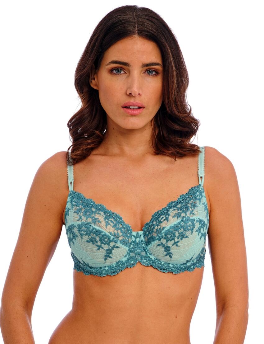 Wacoal Embrace Lace Underwired Bra Eggshell Blue/Brittany Blue