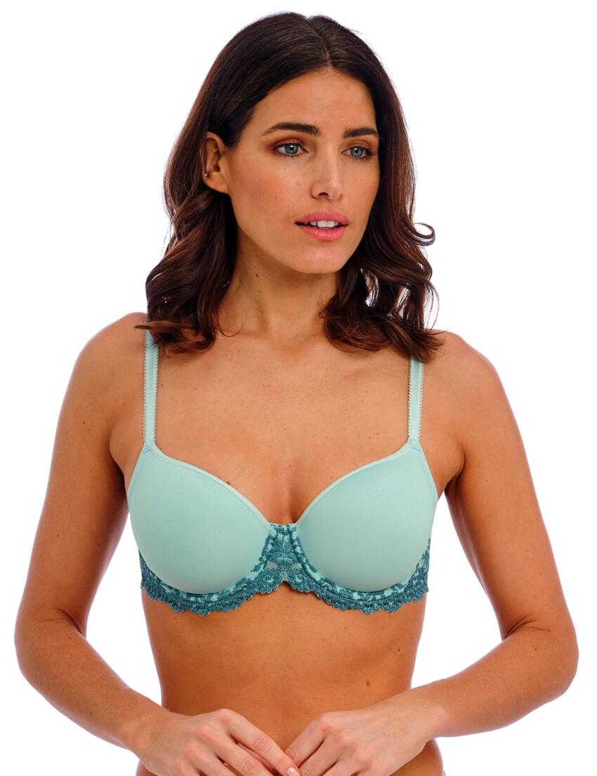 Wacoal Embrace Lace Contour Bra Eggshell Blue/Brittany Blue