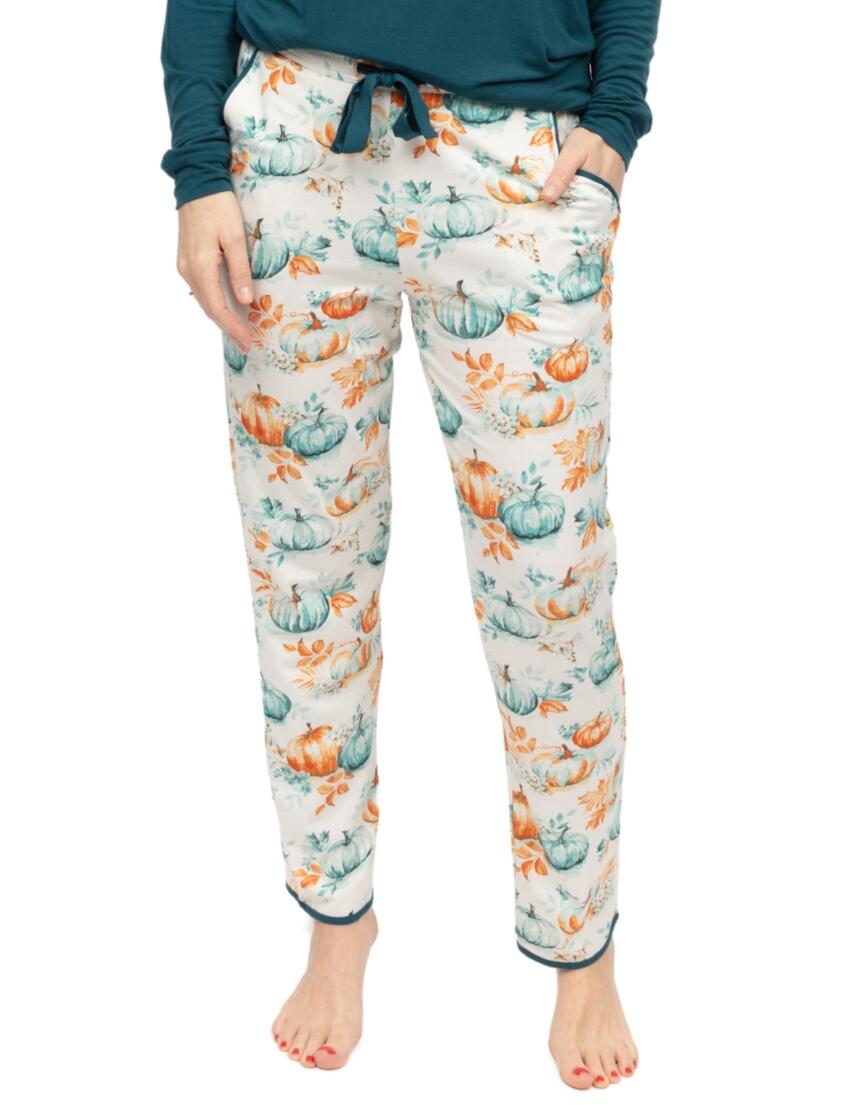 Cyberjammies Goldie Pumpkin Printed Jersey Pyjama Bottoms Cream Mix