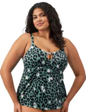 Elomi Jungle Bay Non Wired Moulded Tankini Top Olive