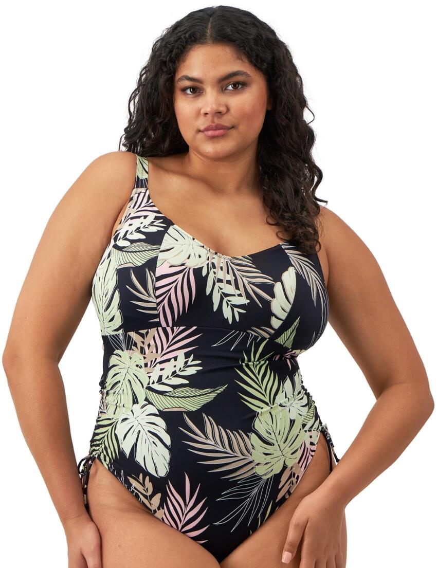 Elomi Tropical Retreat Non Wired Swimsuit Black