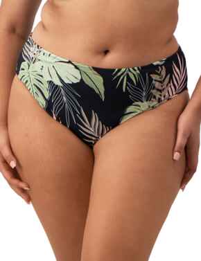 Elomi Tropical Retreat Mid Rise Bikini Brief Black
