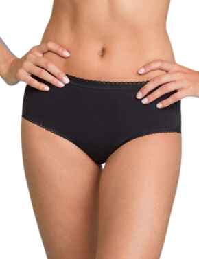 Playtex Cotton Stretch Cotton 3 Pack Midi Brief Black