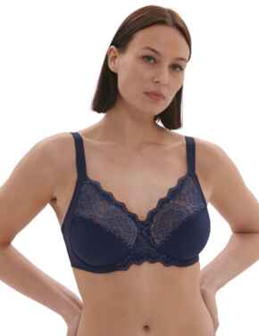 Simone Perele Caresse Full Cup Support Bra Ink Blue