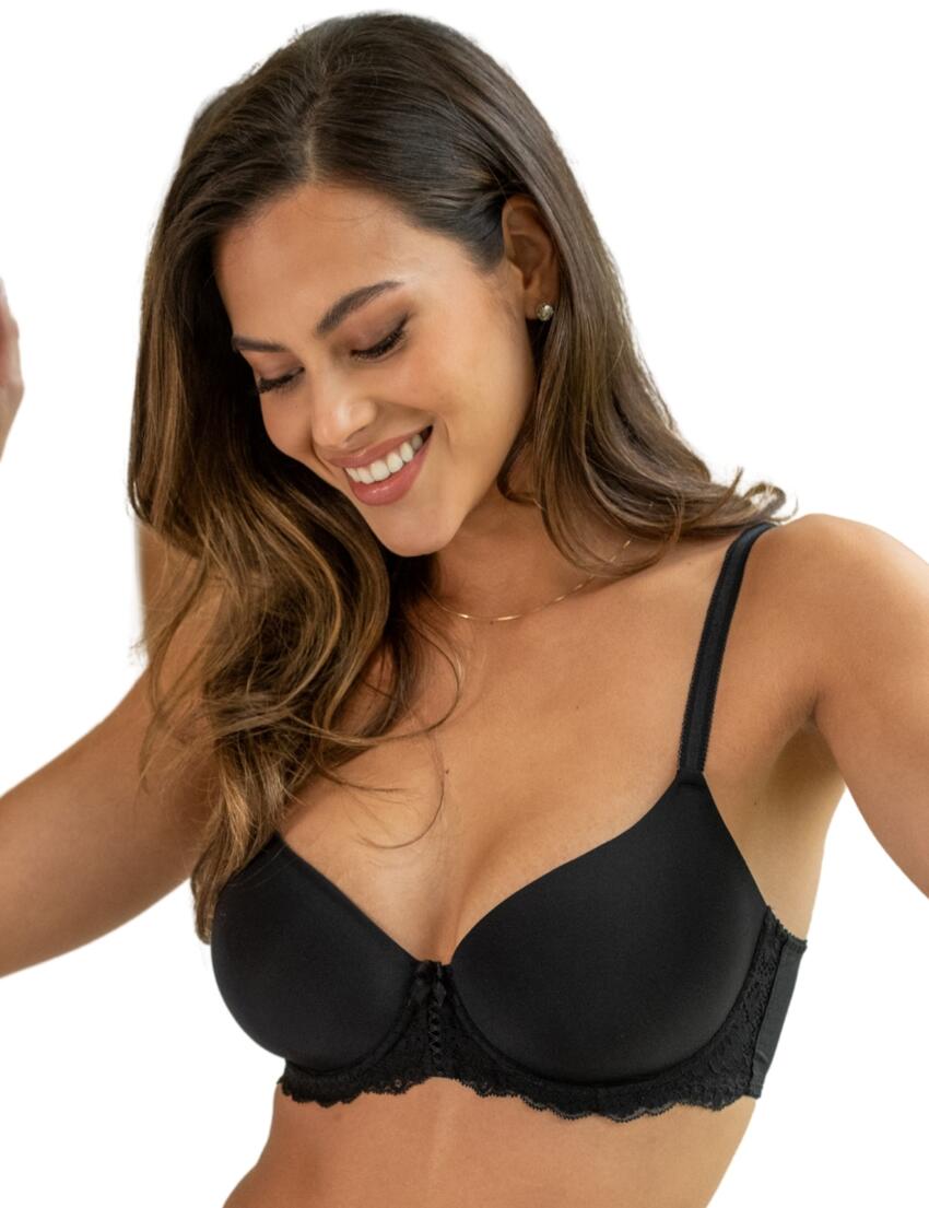 Pour Moi Fleur Balconette Bra Black