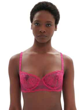 Simone Perele Intrigue Half Cup Bra Disco Pink