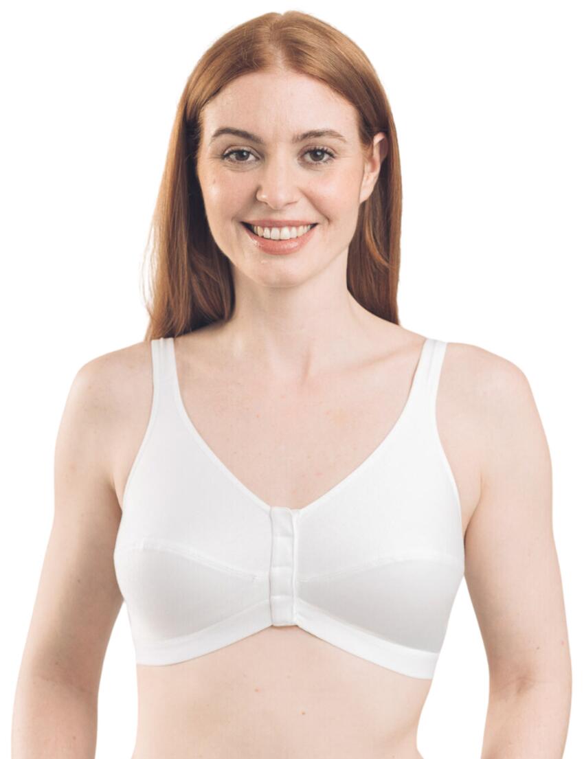 Royce Comfi-Bra Front Fastening Bra White 