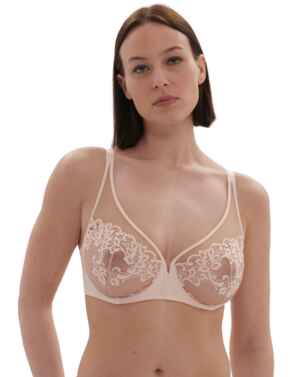 Simone Perele Saga Plunge Full Cup Bra Pink Nude