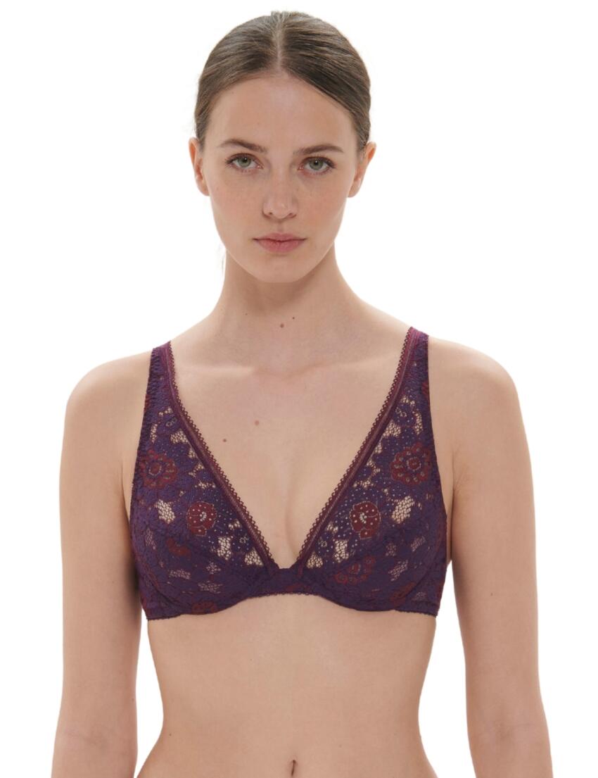 Simone Perele Festive Underwired Triangle Bra Euphoria Purple
