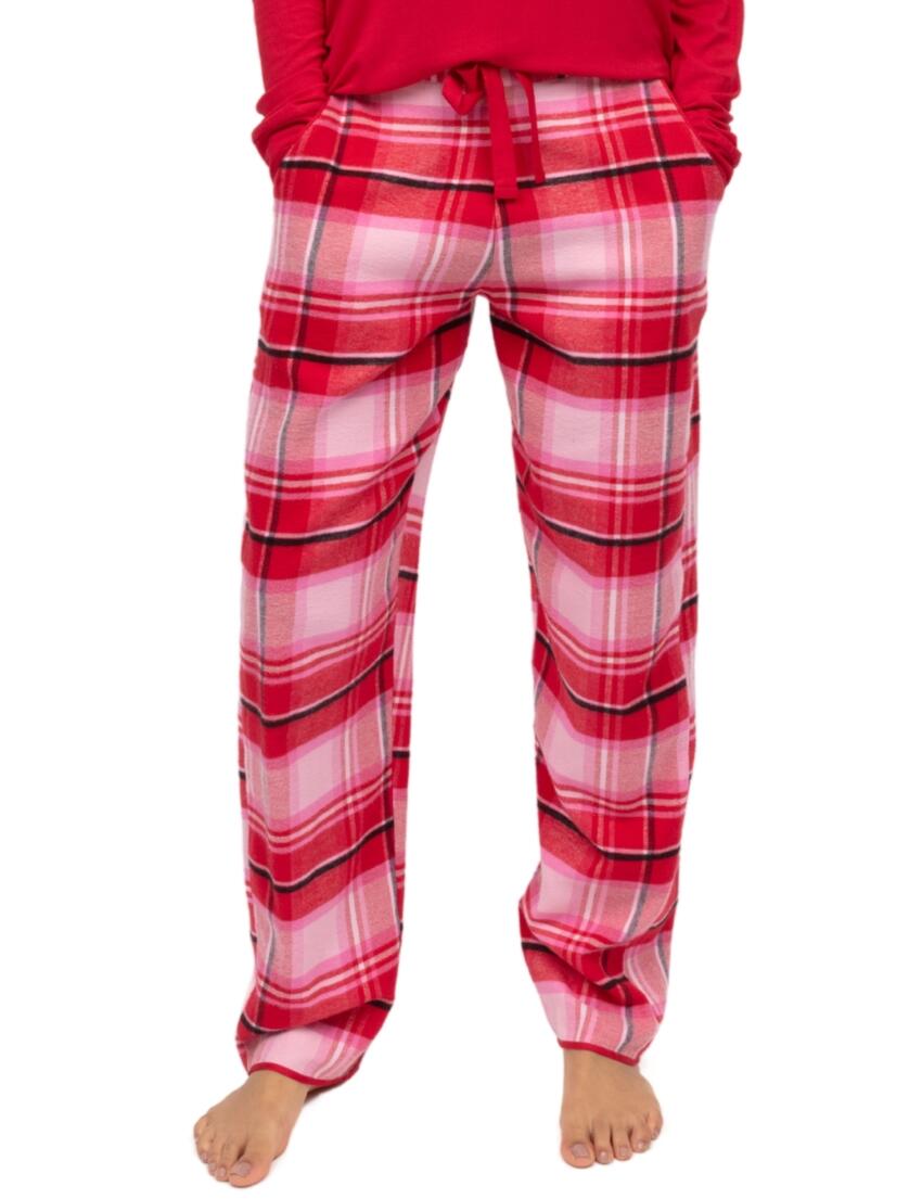 Cyberjammies Noelle Brushed Check Pyjama Bottoms Red Mix