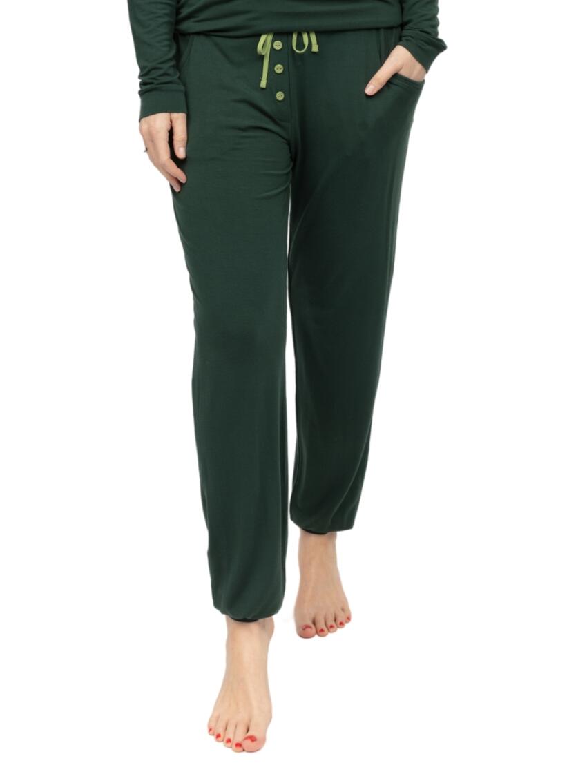 Cyberjammies Forrest Jersey Pyjama Bottoms Dark Green