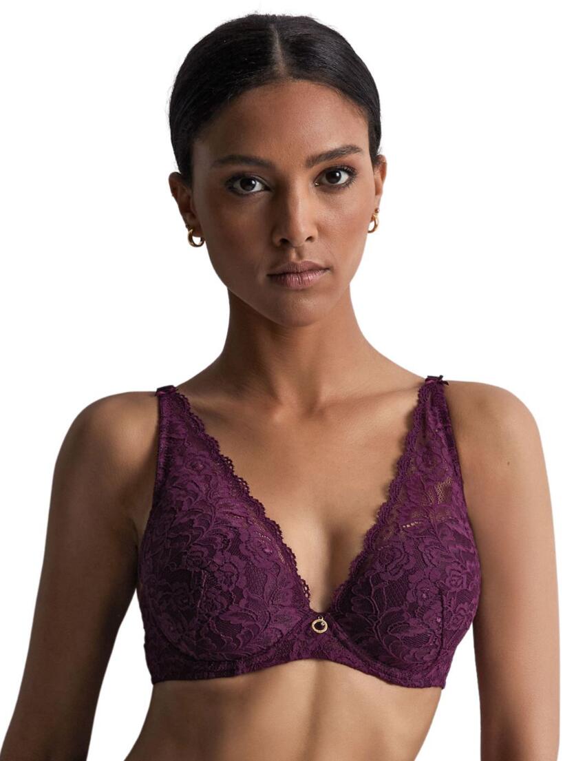 Aubade Rosessence Shoulder Plunge Bra Berry