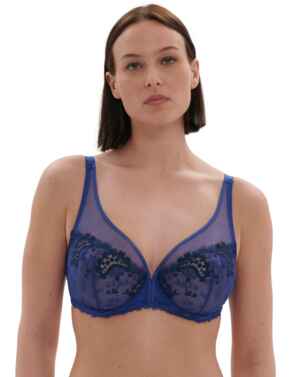 Simone Perele Wish Plunge Bra Electric Blue