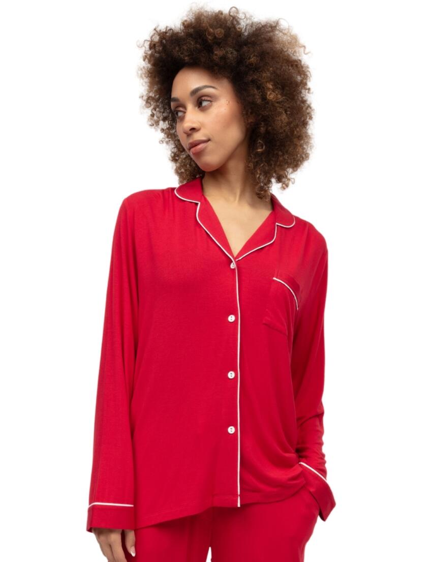 Cyberjammies Montana Revere Jersey Pyjama Top Red