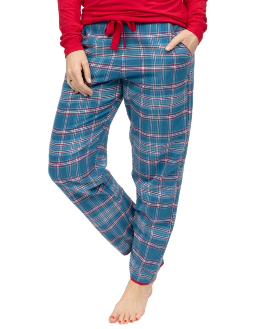 Cyberjammies Montana Brushed Check Pyjama Bottoms Blue Mix