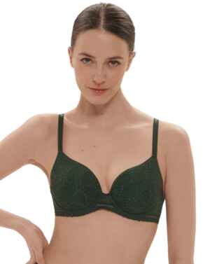Simone Perele Comete Spacer Plunge Bra Icon Green