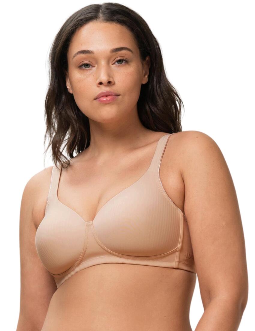Triumph Modern Soft + Cotton Padded Bra Neutral Beige