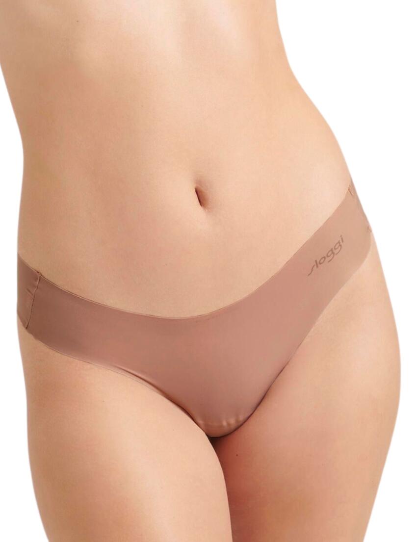 Sloggi Zero Microfibre Thong Cameo Brown