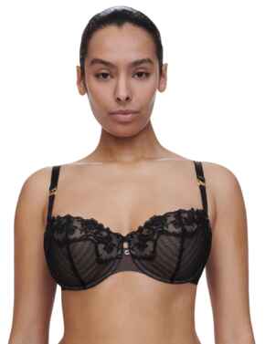 Chantelle Cabaret Half Cup Balconette Bra Black