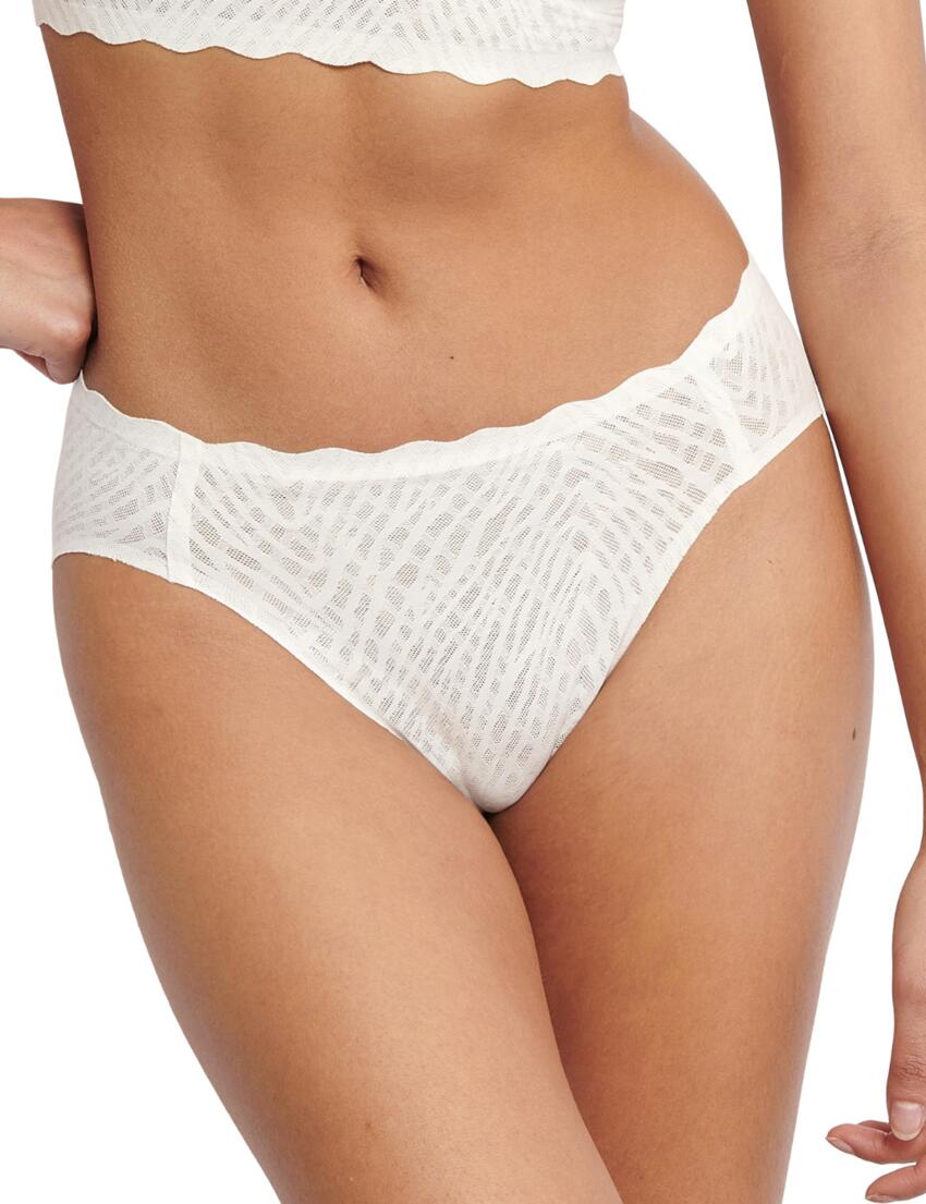 Sloggi Zero Feel Bliss High Leg Brief Silk White 