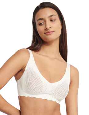 Sloggi Zero Feel Bliss Soft Bra Silk White 