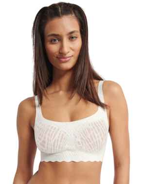 Sloggi Zero Feel Bliss Bralette Top Silk White 
