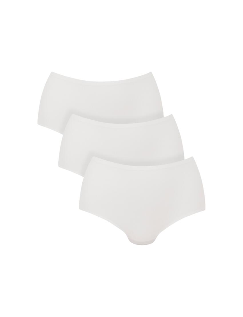 Anita Essential High Waist Briefs 3 Pack White
