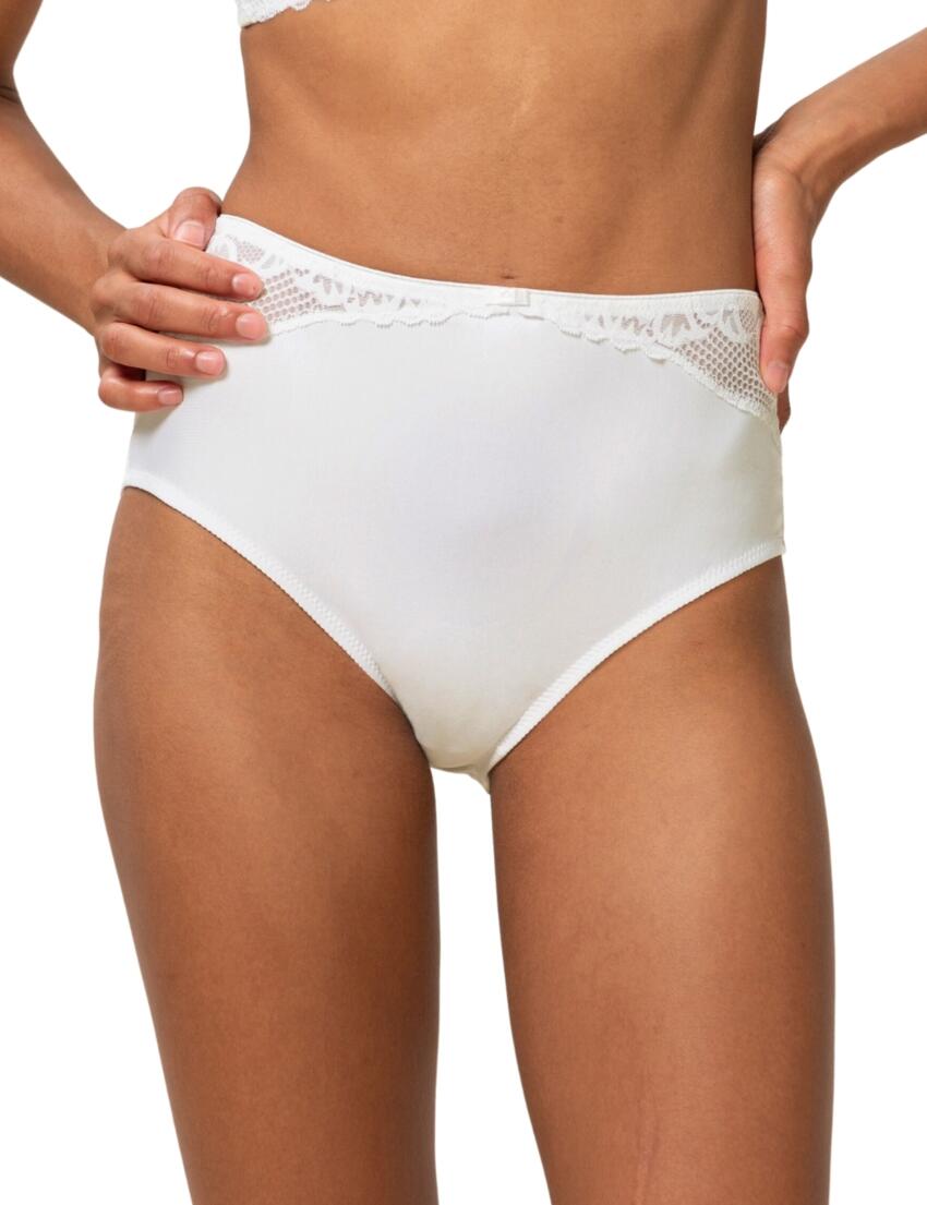 Triumph Modern Lace Cotton Maxi Brief White