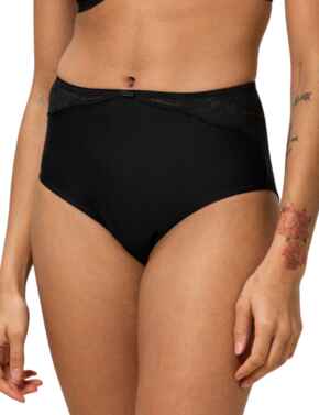 Triumph Modern Lace Cotton Maxi Brief Black