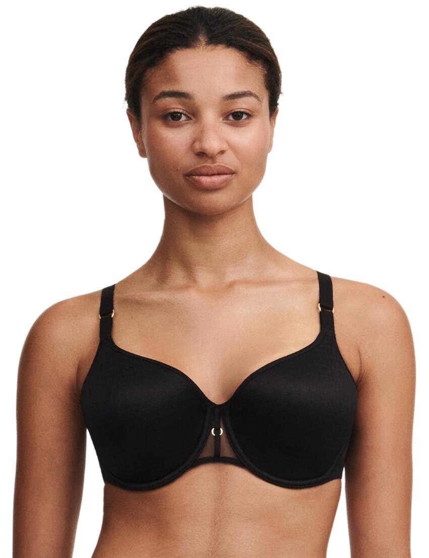 Chantelle Monogram Spacer T-Shirt Bra Black