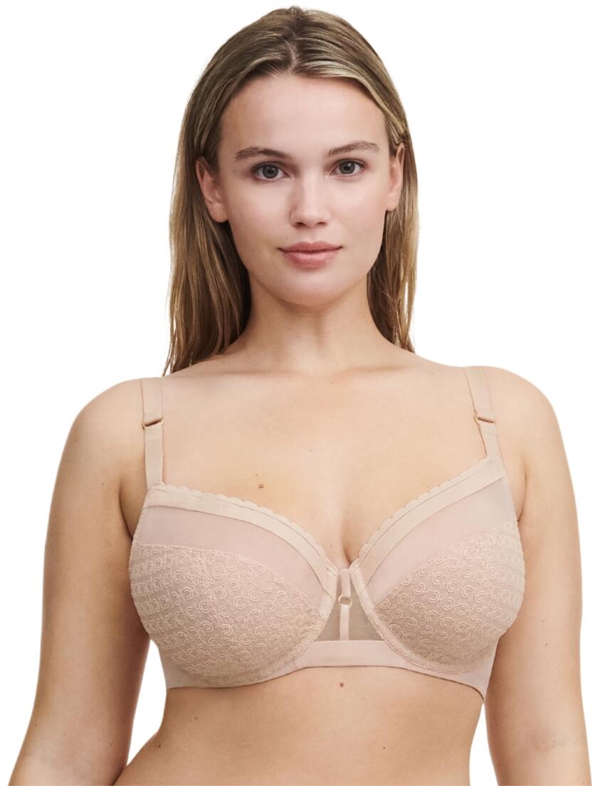 Chantelle Monogram Full Cup Bra Golden Beige