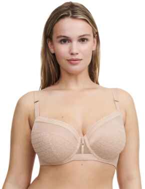 Chantelle Monogram Full Cup Bra Golden Beige