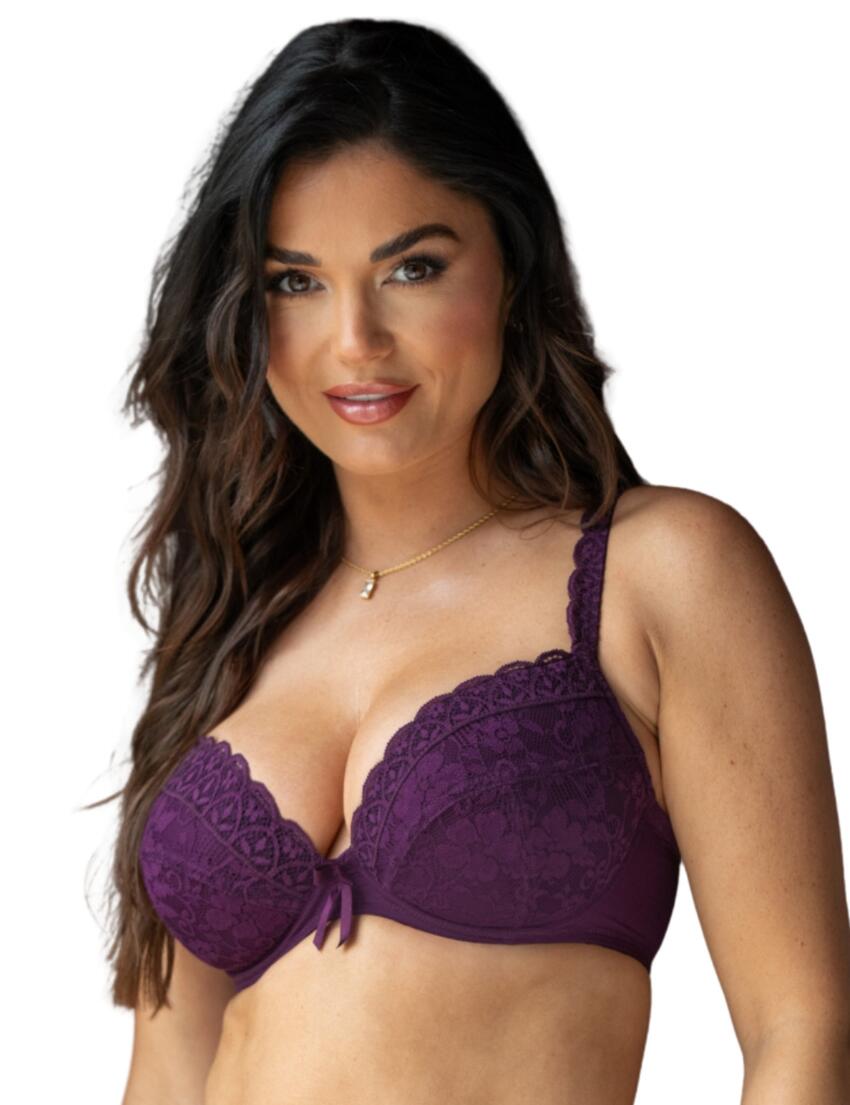 84000 Pour Moi Rebel Padded Plunge Bra  - 84000 Plum 