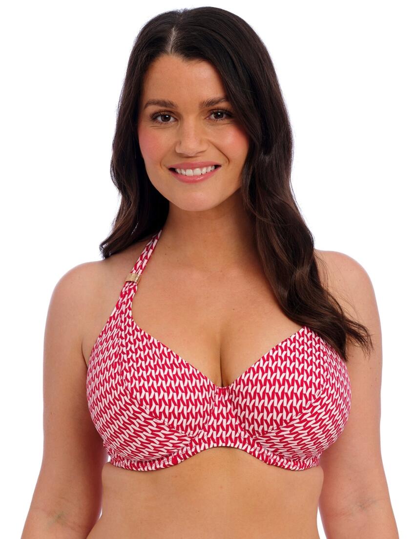 Fantasie Koh Lipe Halter Bikini Top Radiant Red