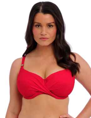 Fantasie Ottawa Wrap Front Full Cup Bikini Top Radiant Red
