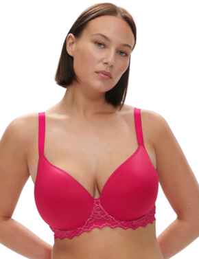 Simone Perele Caresse Spacer Plunge Bra Teaberry Pink