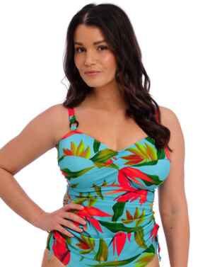 Fantasie Pichola Twist Front Tankini Top Aqua