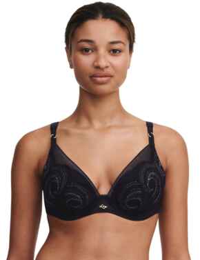 Chantelle Mystic Dream T-Shirt Bra Black / Silver Lurex
