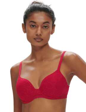 Simone Perele Comete Spacer Plunge Bra Ruby Pink 